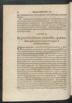 Caput II. In quo obiectiones nonnullae, quae nostrae explicationi in speciem opponi possunt, diluuntur