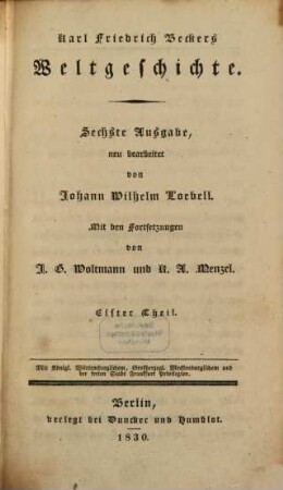 Karl Friedrich Becker's Weltgeschichte. 11