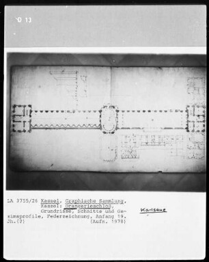 Kassel & Karlsaue & Orangerie & Gesimsprofile
