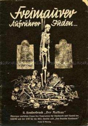 Antisemitische Propagandaschrift über die Dominanz der Juden in den Freimaurer-Logen