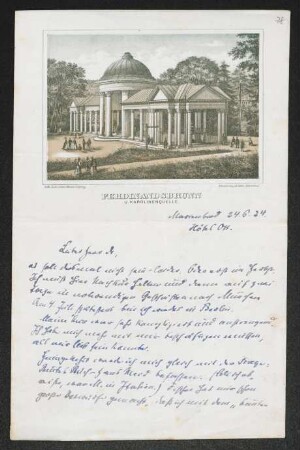 Brief von Julius Elias an Gerhart Hauptmann