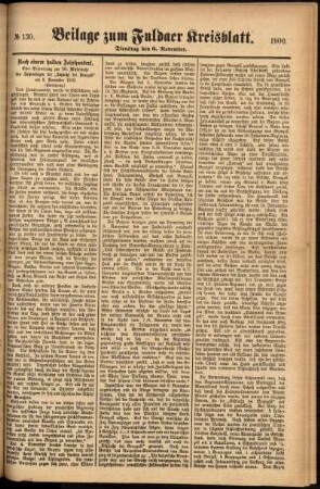 Zweite Ausgabe vom Dienstag, den 06. November 1900.