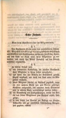 Satzungen des Kunst-Vereins in München. 1860