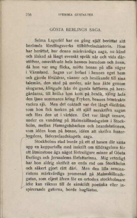 Gösta Berlings Saga.
