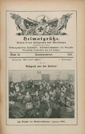 14.1917: Heimatgrüße
