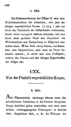 CXX. Von der Fäulniss vegetabilischer Körper.