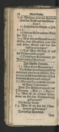 Die fünfte Lection.