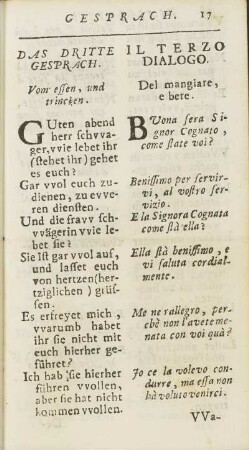 Das Dritte Gesprach / Il Terzo Dialogo