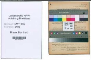 Entnazifizierung Bernhard Braun , geb. 14.06.1908 (Landwirt)