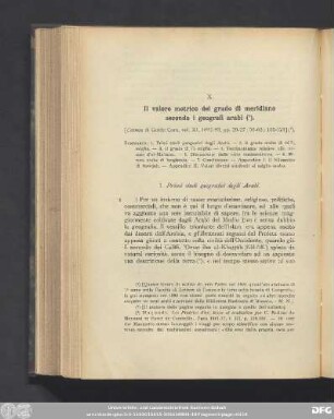 1. Primi studi georafici degli Arabi.