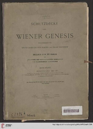 Band 1: Die Wiener Genesis