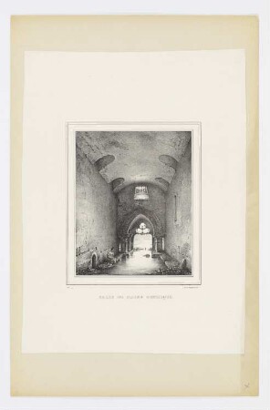 Salle de Bains Gothique, Blatt 6 der Folge "Sammlung von Interieurs"