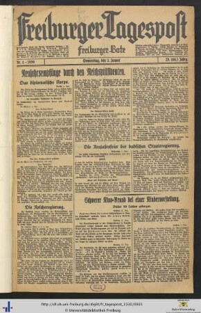 Nr. 1-25 (Januar 1930)