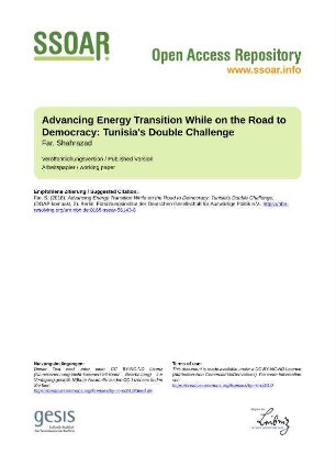 Advancing Energy Transition While on the Road to Democracy: Tunisia's Double Challenge