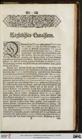 Rechtliches Gutachten