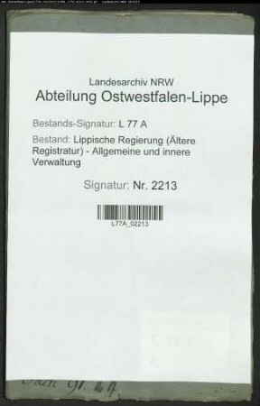 Beitrag der Einlieger, Neuwohner und Wehmekötte im Amt Oerlinghausen zur Hudeschatzung