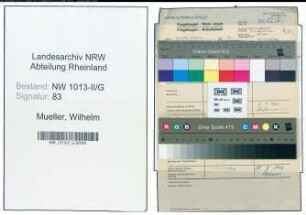 Entnazifizierung Wilhelm Mueller , geb. (Anstreicher)
