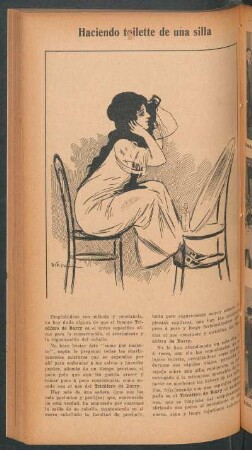 Haciendo toilette de una silla - [Publicidad]