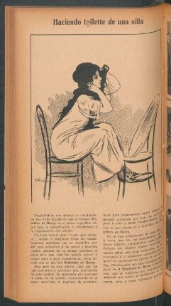 Haciendo toilette de una silla - [Publicidad]