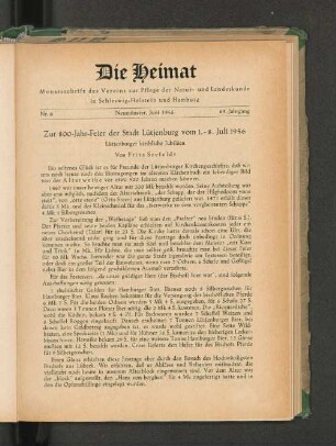 Nr. 6 Neumünster, Juni 1956 63. Jahrgang