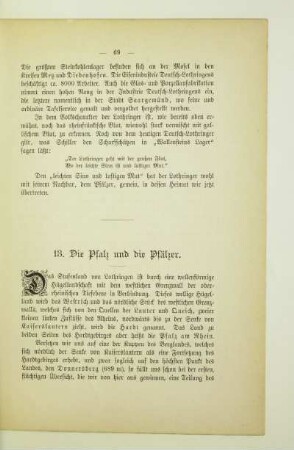 13. Die Pfalz und die Pfälzer
