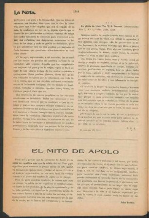 El mito de Apolo