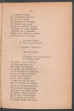 Mi guitarra : Al amigo Gerardo Bousquet (Fortunato Aldao)