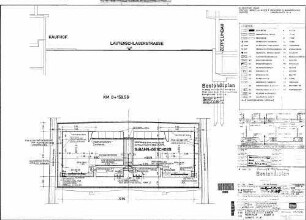 Stuttgart Hbf: Werkplan Schnitt F - F km 0,159.56 S-Bahntunnel Block 2