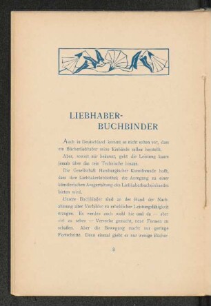 Liebhaber-Buchbinder