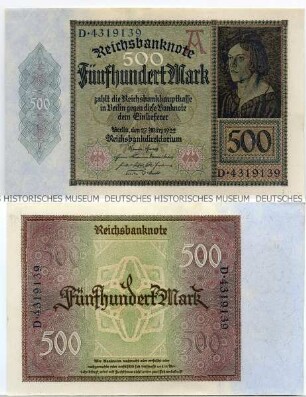 Deutsches Reich, 500 Mark