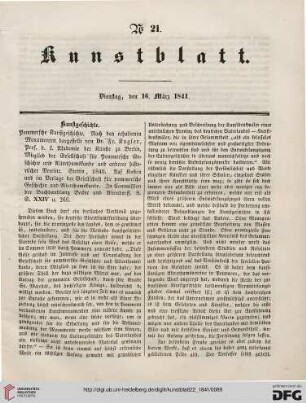 Nr. 21 - 30 (16. März 1841 - 15. April 1841)