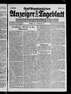 Bad Oeynhausener Anzeiger und Tageblatt. 1912-1934