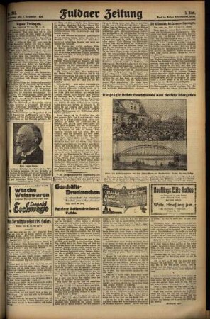 Dritte Ausgabe vom Samstag, den 07. Dezember 1929.