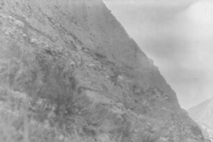 Felswand : Nahaufnahme einer Felswand im Tian Shan Hochgebirge