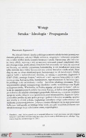 Wstęp. Sztuka. Ideologia. Propaganda