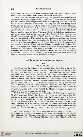 Zur Ästhetik des Thomas von Aquin