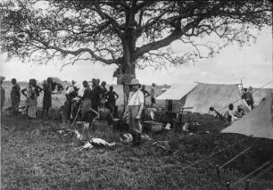 Lagerszene : Szene im Lager der Expedition