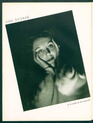 Ann Dvorak - en un estudio de Bert Longworth