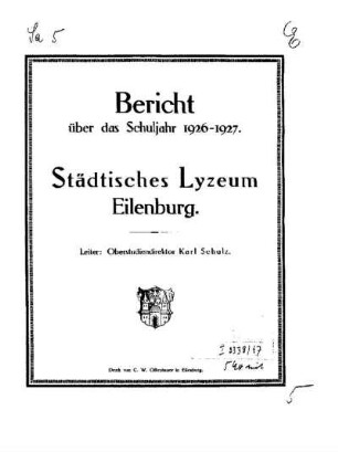 1926/27: Bericht ... - 1926/27