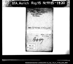 Die Genehmigung der Statuten der Totenkasse der Krämerzunft in Emden