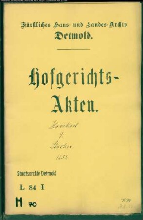Havekost, Johanns Erben zu Bremen gegen Dr. med. Joh. Stöckers Witwe - Schuldforderung