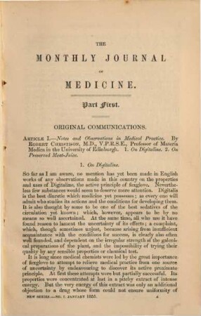 The Monthly journal of medicine. 11. 1855