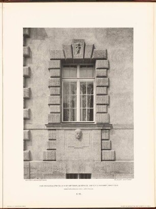 Friedrichs-Realgymnasium in der Mittenwalder Straße und der Schleiermacherstraße, Berlin: Detail Rektorenwohnhaus (aus: Neubauten der Stadt Berlin, Bd. V, 1907)
