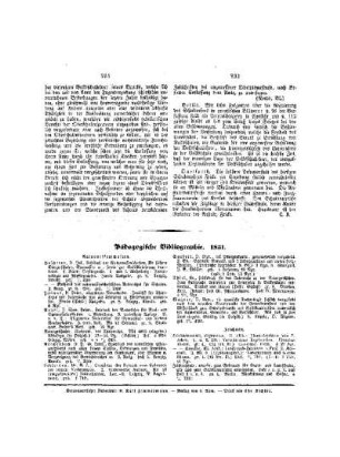 Pädagogische Bibliographie : 1851