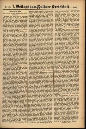 Zweite Ausgabe vom Samstag, den 16. November 1895.