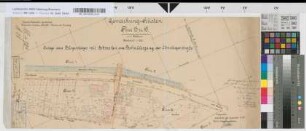 Anlage eines Bürgersteigs mit Schranken am Bahnübergang der Arnsbergerstraße: Lageplan, M. 1:1.000 Stnr.: 54, Iwü, Bunr.: 48, Blnr.: 1