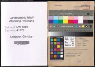 Entnazifizierung Christian Doepper , geb. 16.04.1915 (Bauleiter)