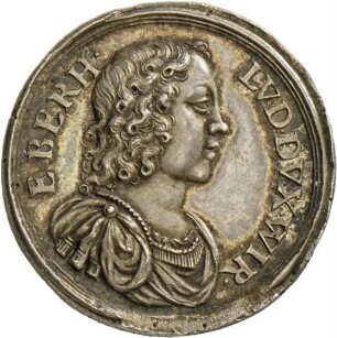 Medaille von Johann Christoph Müller auf Eberhard Ludwig von Württemberg, 1685 (oder später)