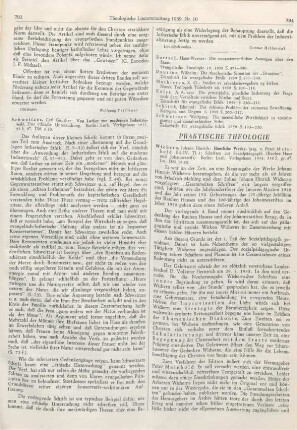 793-794 [Rezension] Schweitzer, Carl Gunther, Von Luther zur modernen Industriewelt