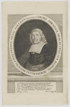 Bildnis des Georg Abraham Mercklinus